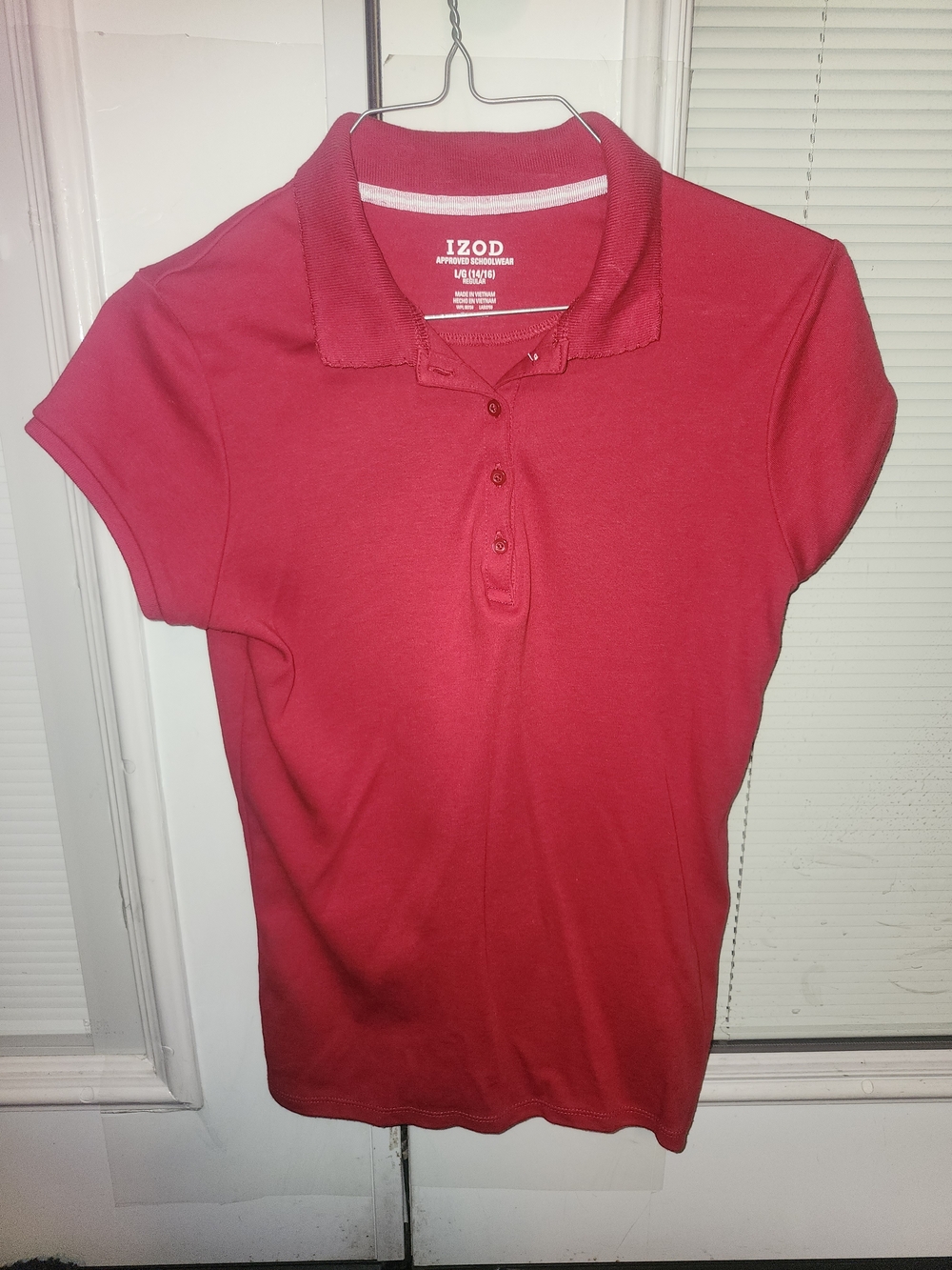 IZOD Girl's Red Polo Shirt